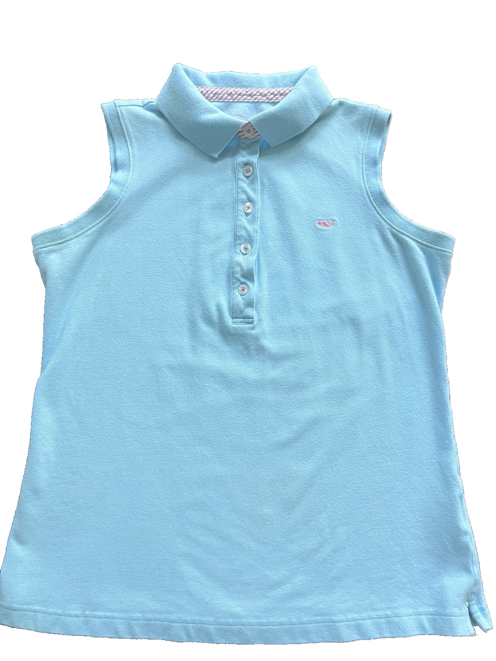 Women's Vineyard Vines Sleeveless Collared Polo Preppy Golf Coastal Casual Small
